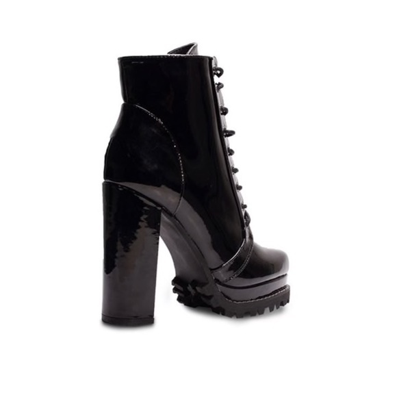 LAST Siren | Patent Leather Lug Sole Booties - Picture 8 of 8